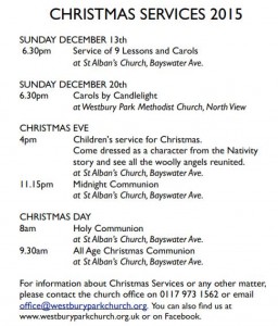 Christmas services 2015